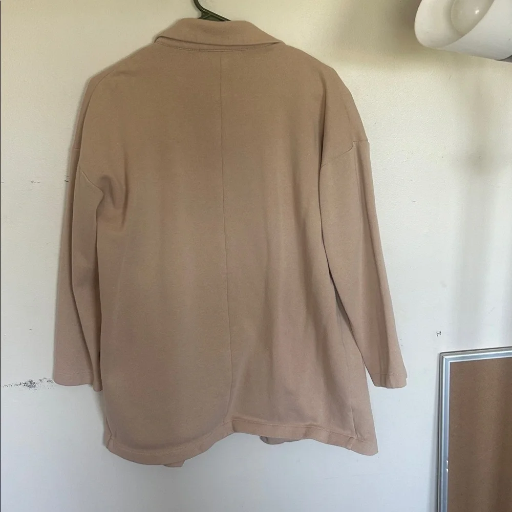 Forever 21 Beige Open-Front Blazer Jacket
